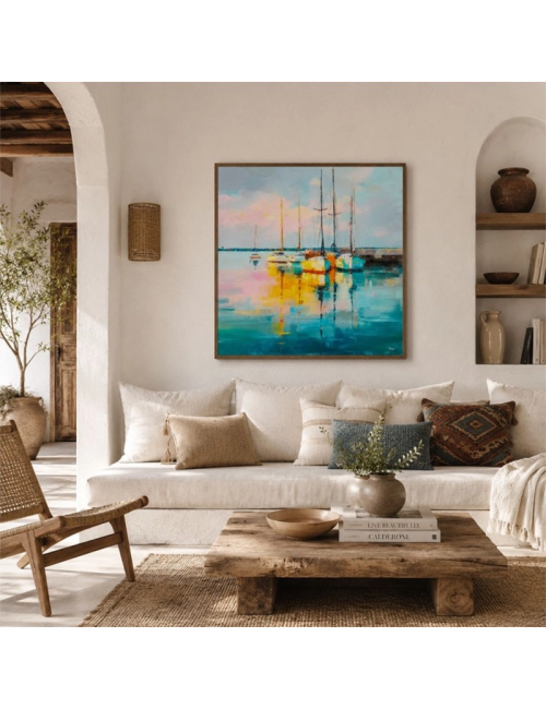 Tableau voiliers Reflets du Port – Kalyssa