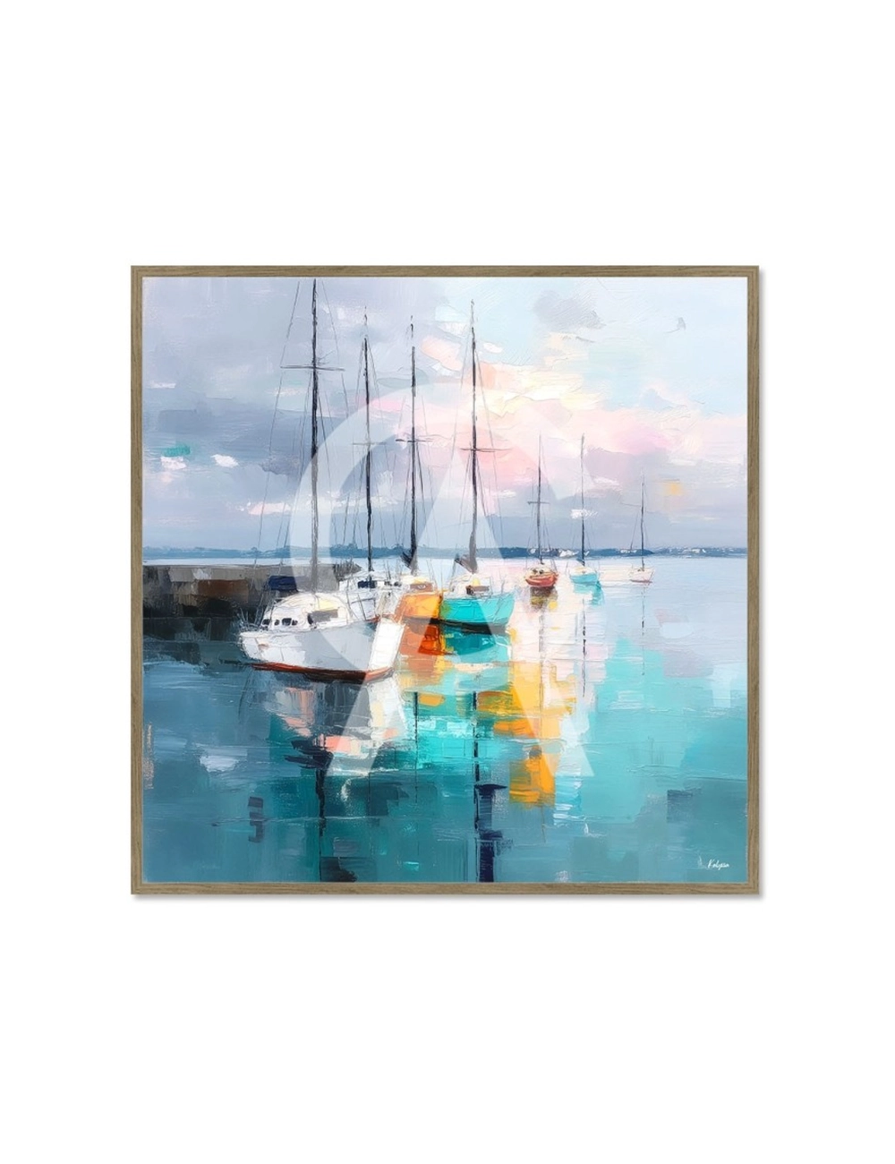 Tableau voiliers Reflets du Port – Kalyssa
