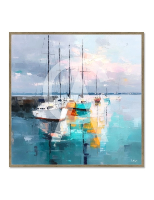 Tableau voiliers Reflets du Port – Kalyssa