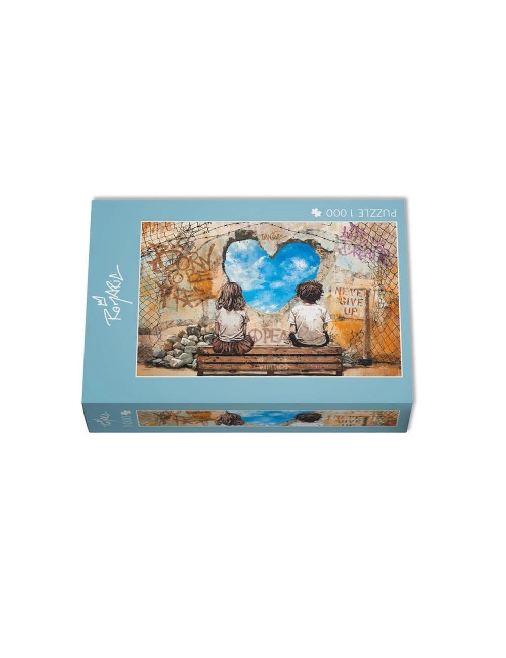 Puzzle Le Garçon, la Fille et le Trou dans le Mur 1 000 pièces – Romaric