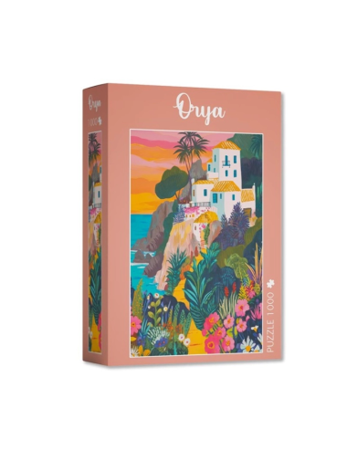Puzzle Village Fleuri en Méditerranée 1 000 pièces – Orya