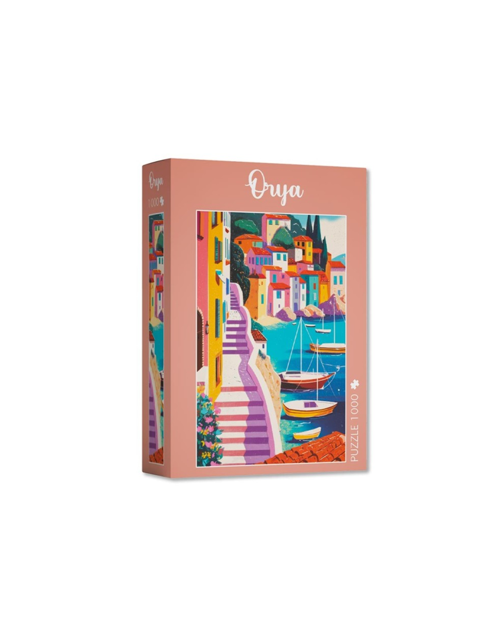 Puzzle Village Coloré au Bord de la Mer 1 000 pièces – Orya