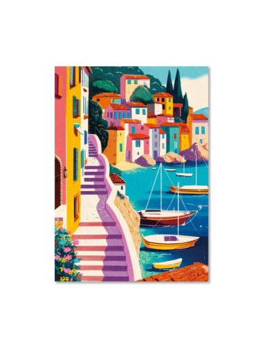 Puzzle Village au Bord de la Mer 1000 pièces – Orya