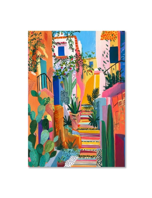 Puzzle Ruelle Colorée et Fleurie 1 000 pièces – Orya