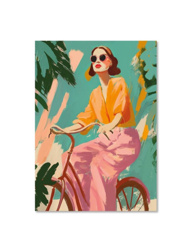 Puzzle Femme à Vélo Coloré 1000 pièces – Orya