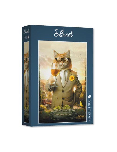 Puzzle Chat-Rdonnay 1 000 pièces – Sylvain Binet
