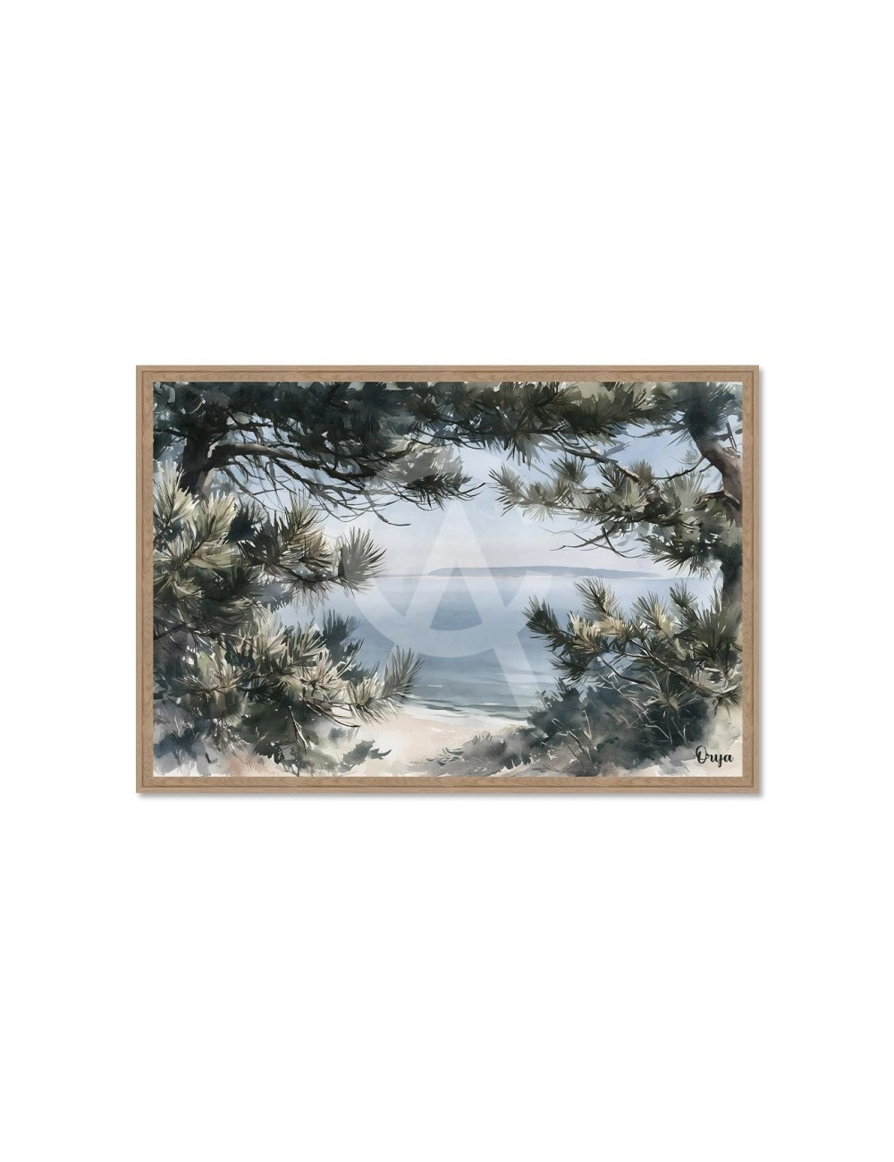 Tableau paysage marin vue sur la mer – Orya