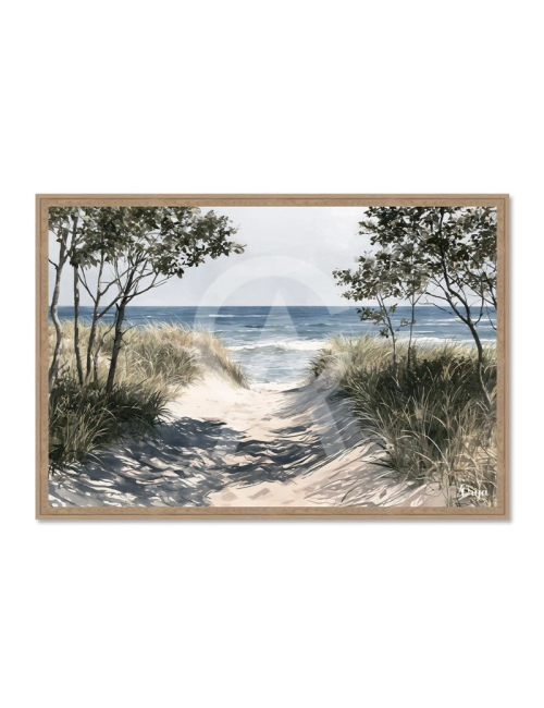 Tableau paysage chemin vers la mer – Orya