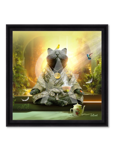 Tableau Chat Yoga XXL – Sylvain Binet
