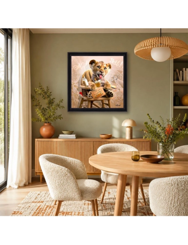 Tableau lionceau humoristique – Sylvain Binet