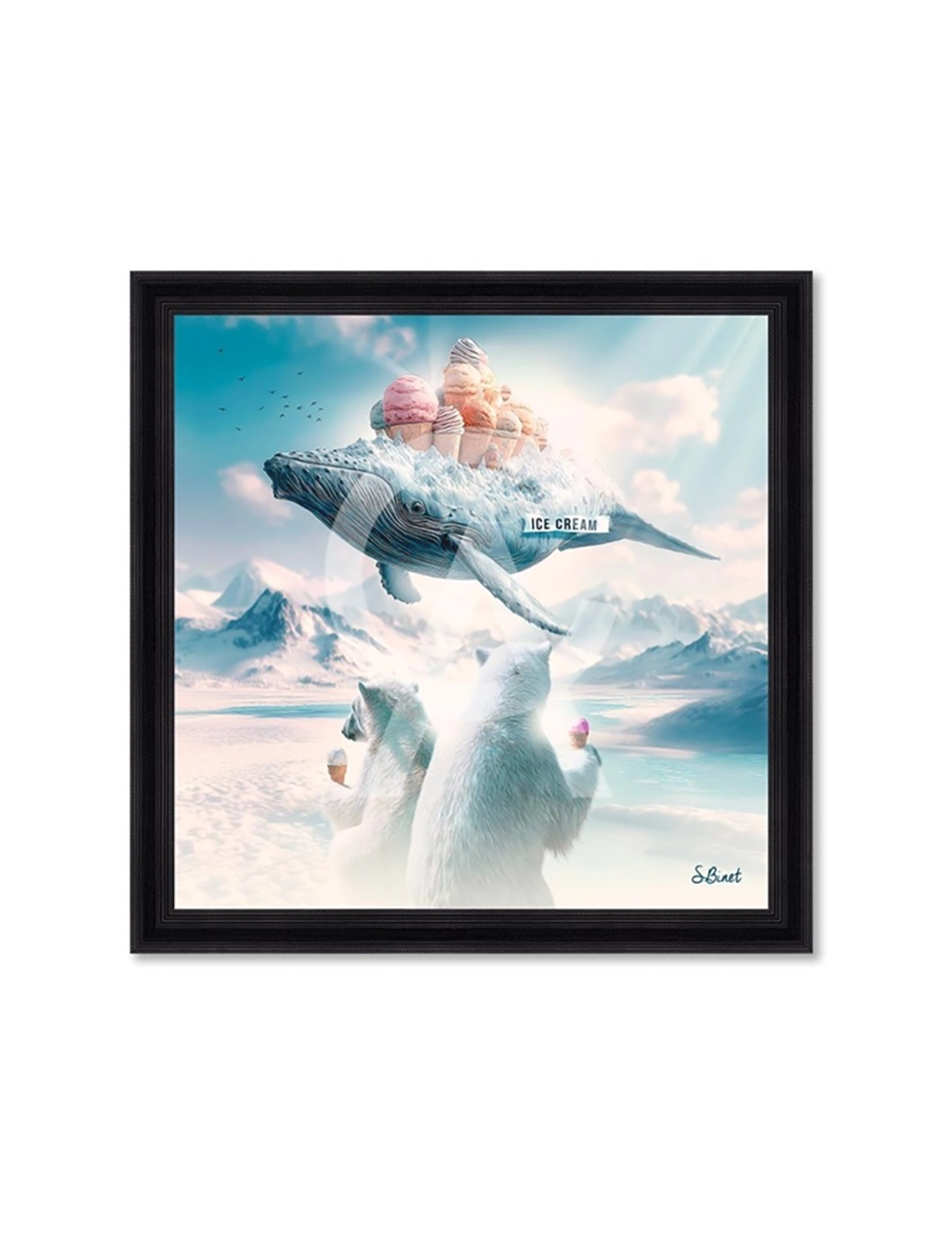 Tableau Baleine XXL – Sylvain Binet