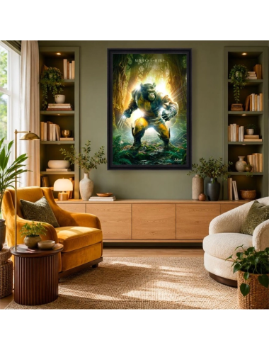 Grand tableau gorille XXL Monkey-rine – Sylvain Binet