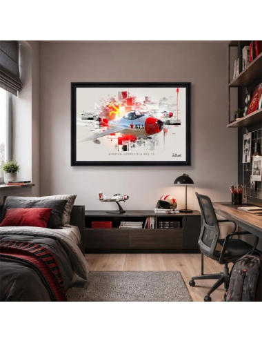 Grand tableau MIG 15 XXL – Avion de chasse Sylvain Binet