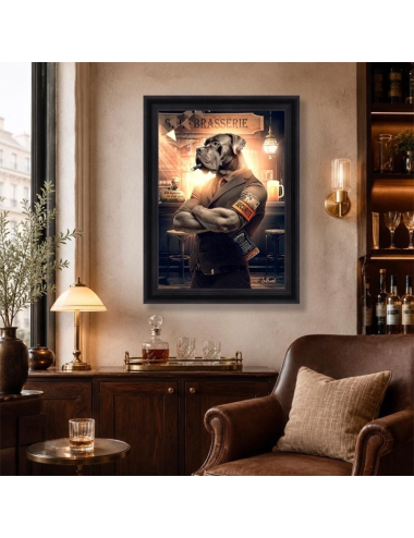 Grand tableau Corso brasserie XXL 80x120 – Sylvain Binet