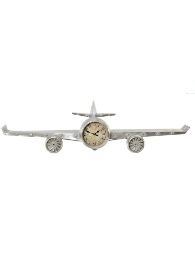 Sculpture murale avion métal style rétro