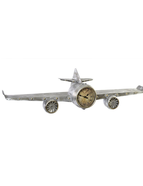 Sculpture murale avion métal style rétro