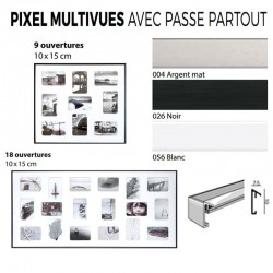 Les Cadres Pixel multivues de NIELSEN 49.5 x 54.5 cm - 49.5 x 109.2 cm